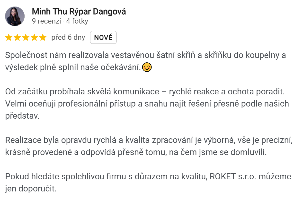 Recenze zákazníka