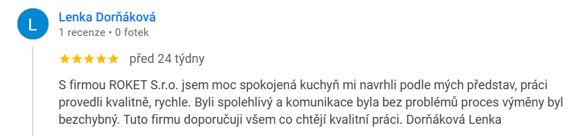 Recenze zákazníka